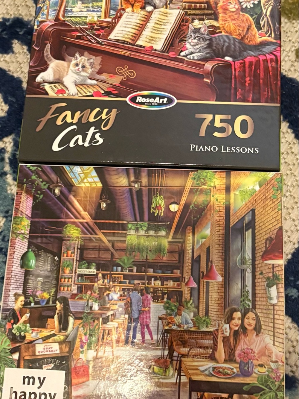 Fancy Cats 750-Piece Puzzle - set of 2 puzzles